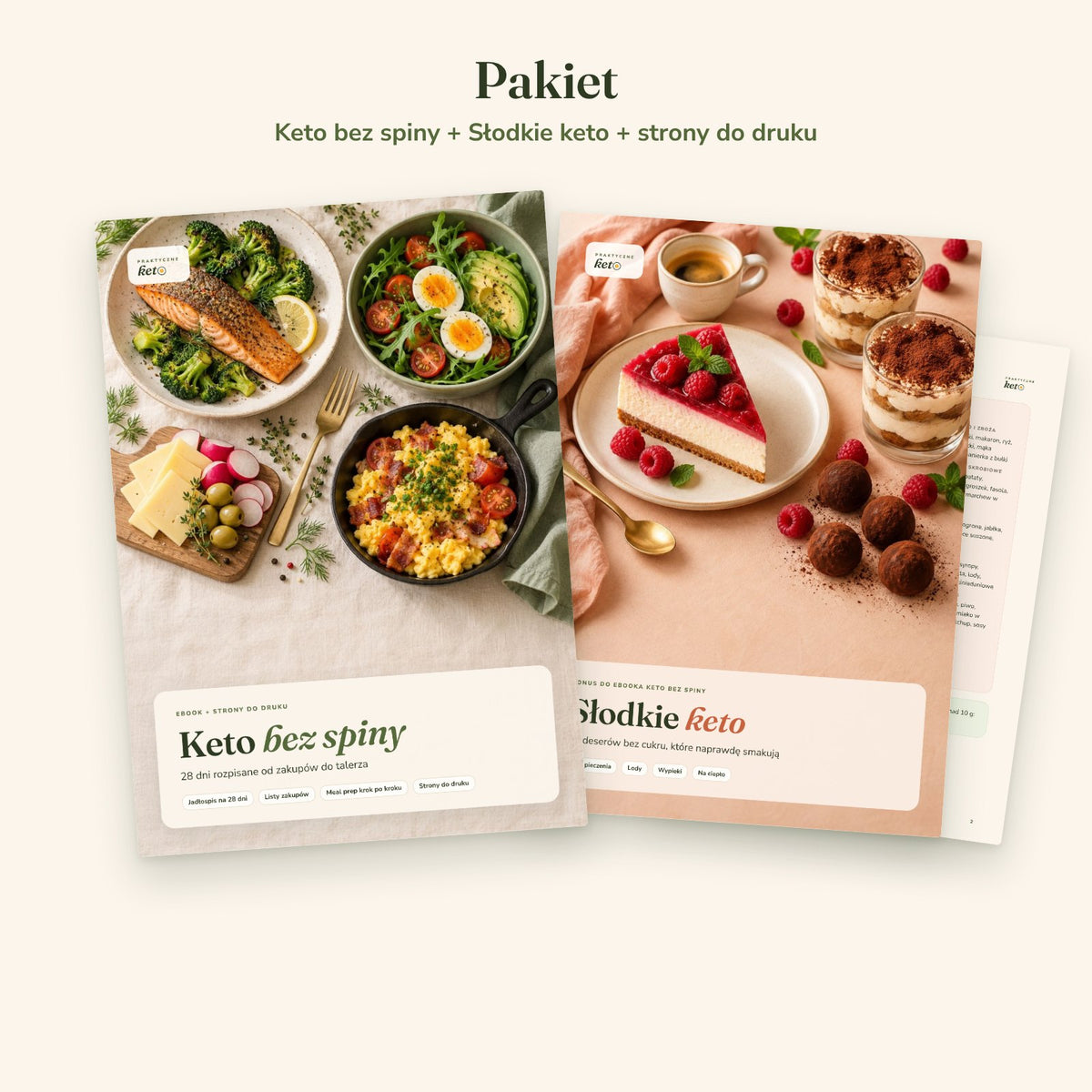 Pakiet Start: Keto bez spiny + Słodkie keto